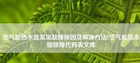 解决春兰热水器显示E8故障的方法（快速排除春兰热水器显示E8故障的技巧）  第3张